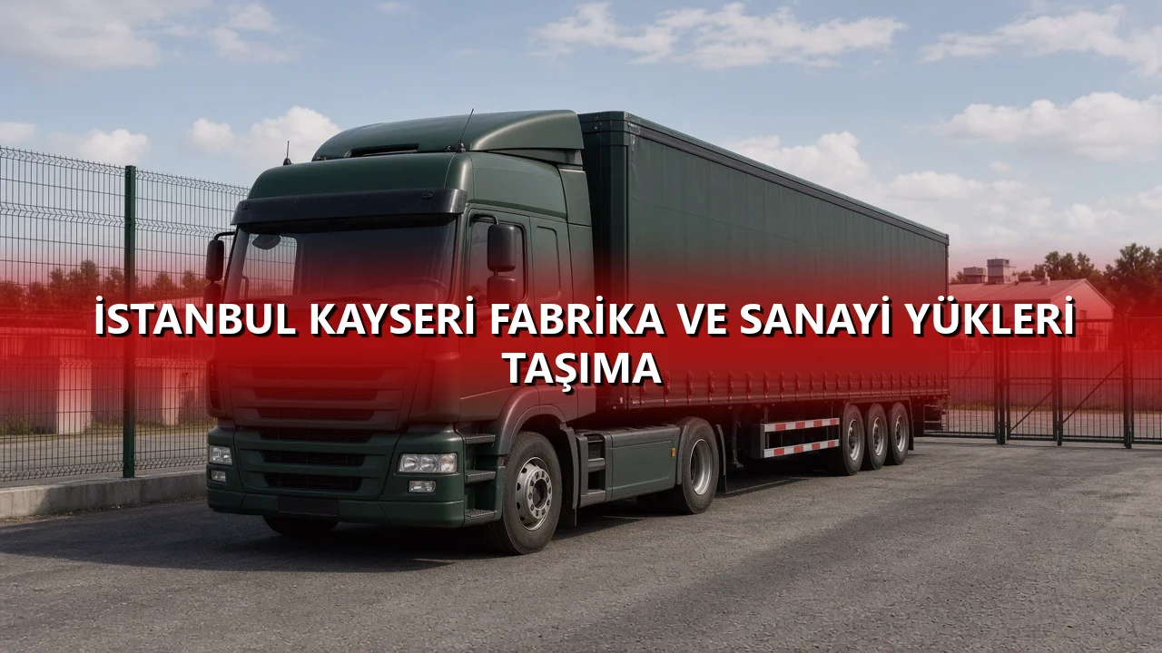 İstanbul Kayseri Fabrika ve Sanayi Yükleri Taşıma